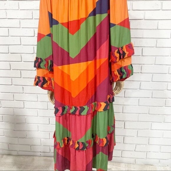 Farm Rio Women’s Juliana Stripes Midi Dress - Size Small - Picture 11 of 12